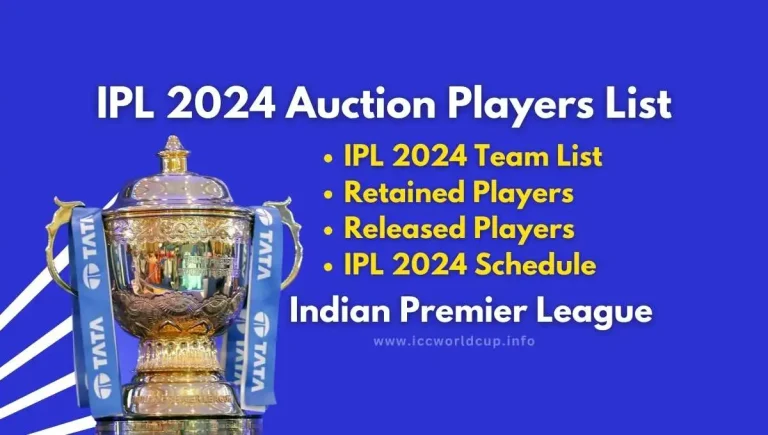 IPL 2024 Auction Players List, Team List, Auction Date, Venues
